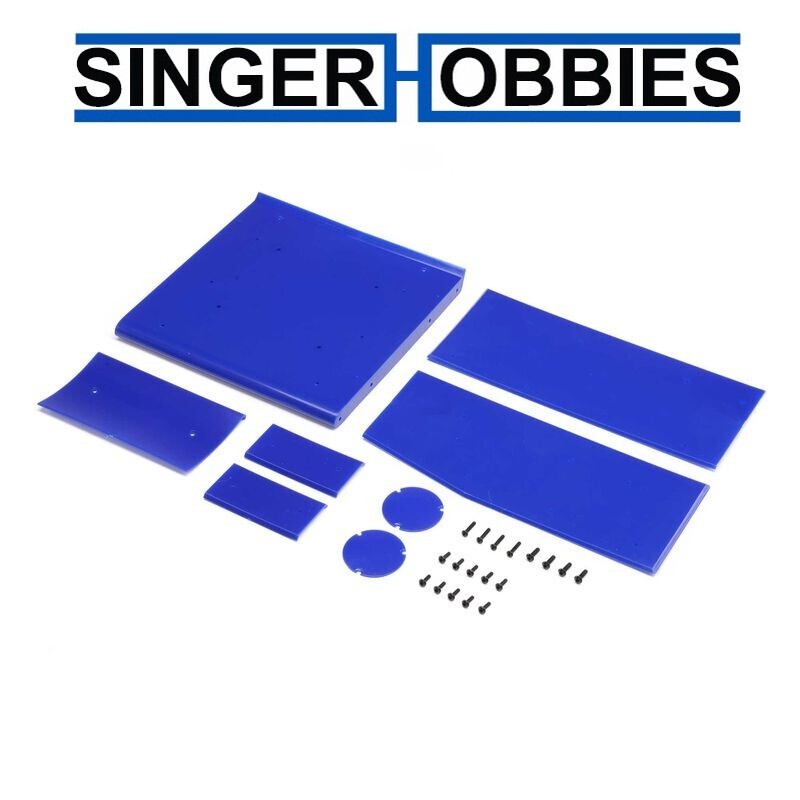 LOSI LOS-2853 Wing Panel Set, BLUE: 22S Sprint HH