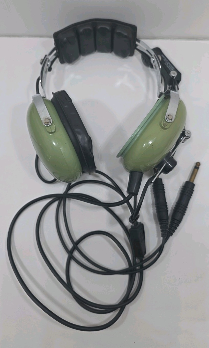 David Clark H10-30 Aviation Headset Pilot Headphones Dual Plug Made in USA