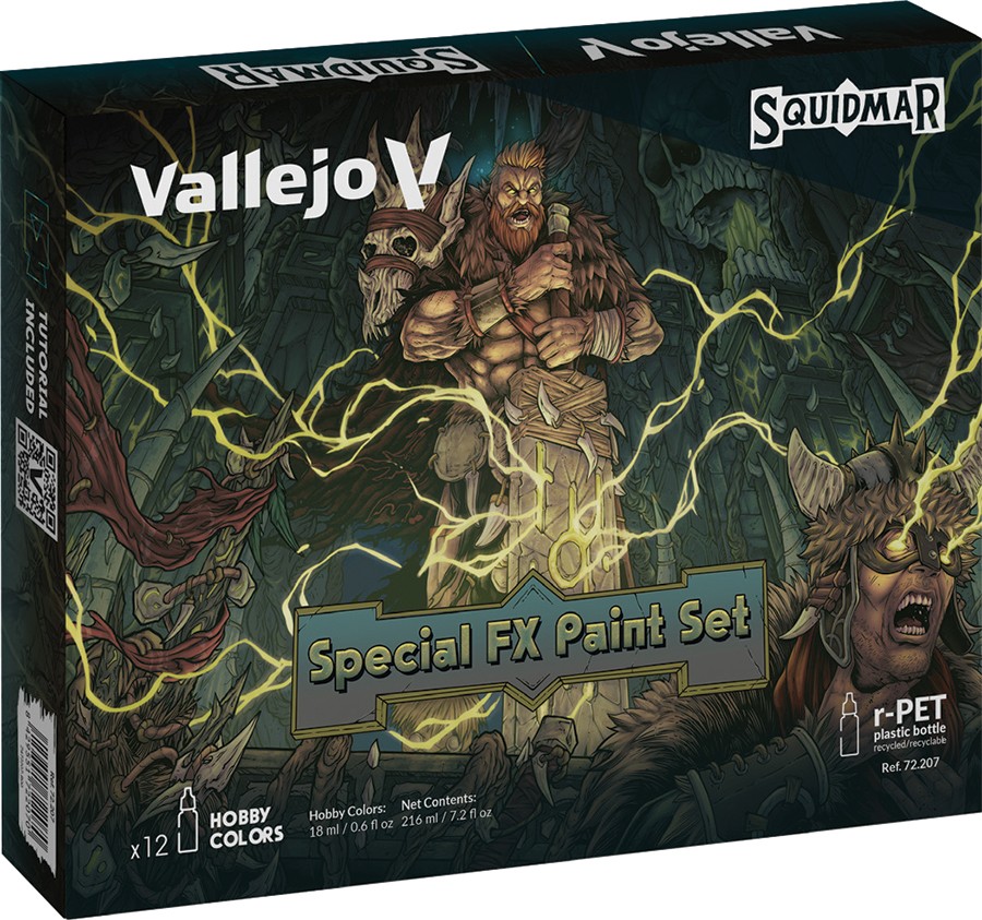 VAL72207 Vallejo Squidmar Miniatures Paint: Special FX Paint Set