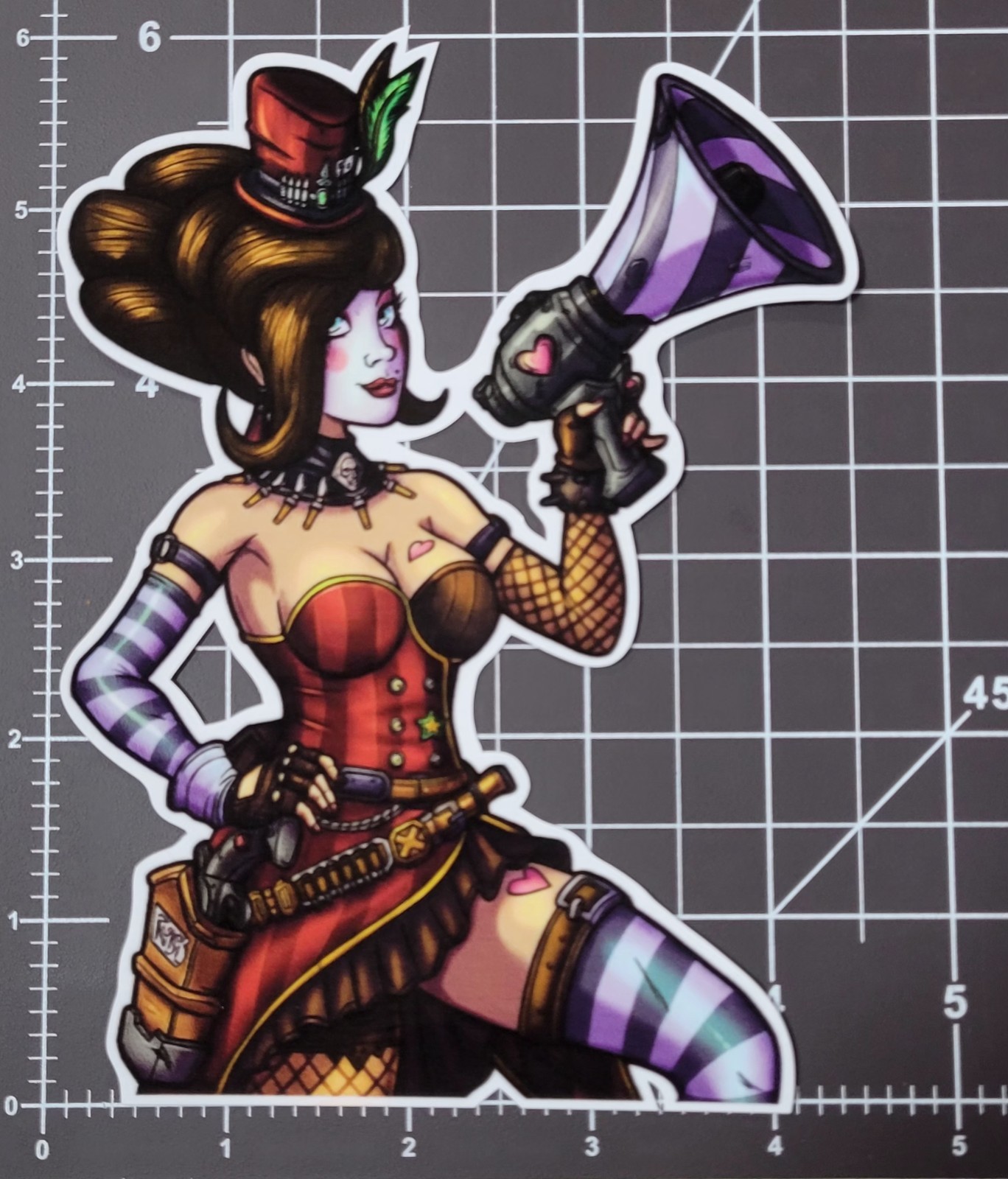Borderlands Moxxi V1 Sticker 6"