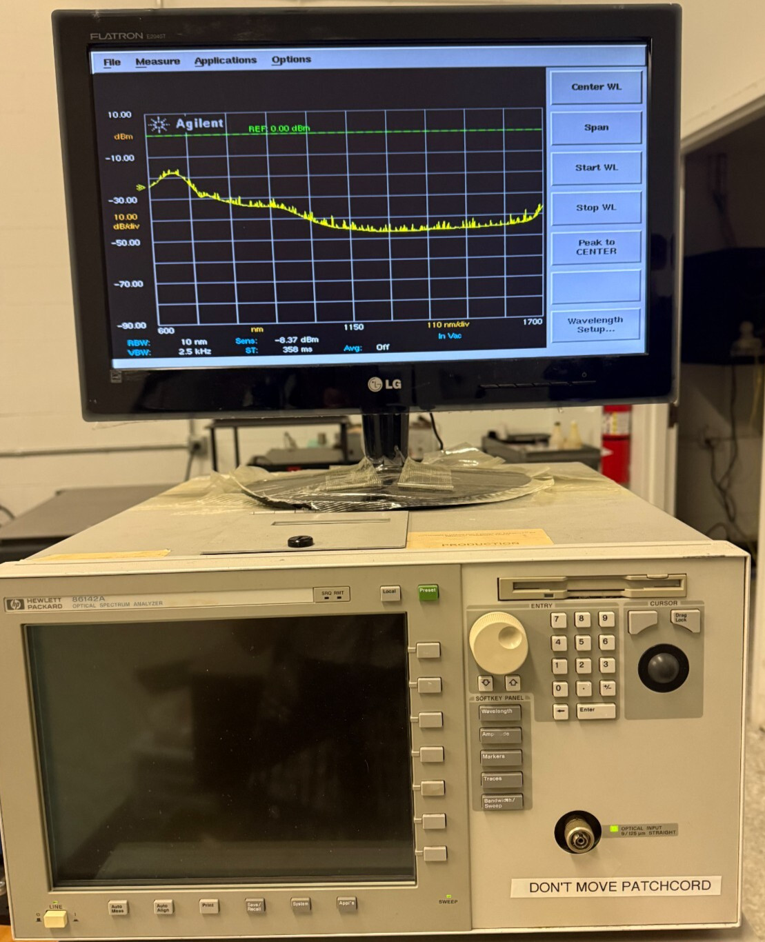 HP 86142A Optical Spectrum Analyzer