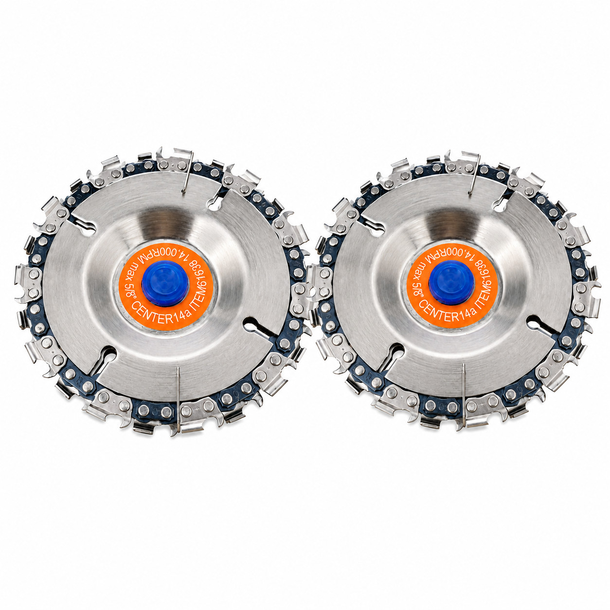 2 Pack - 22 Tooth Wood Carving Disc for 4" 4.5" Angle Grinder Woodworking