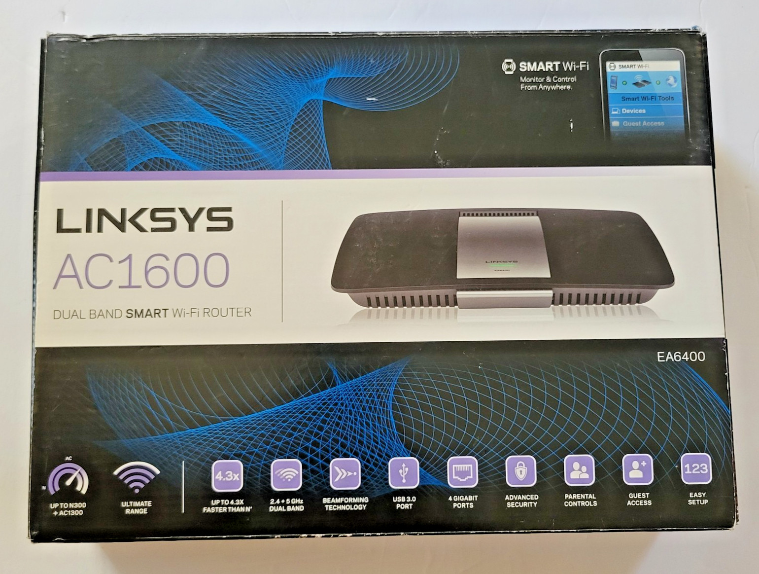 Linksys Ac1600 Dual Band Smart Wi-fi Router EA6400
