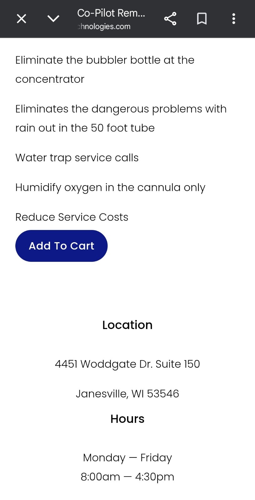 Co-Pilot Remote Humidifier w/Flow Controller