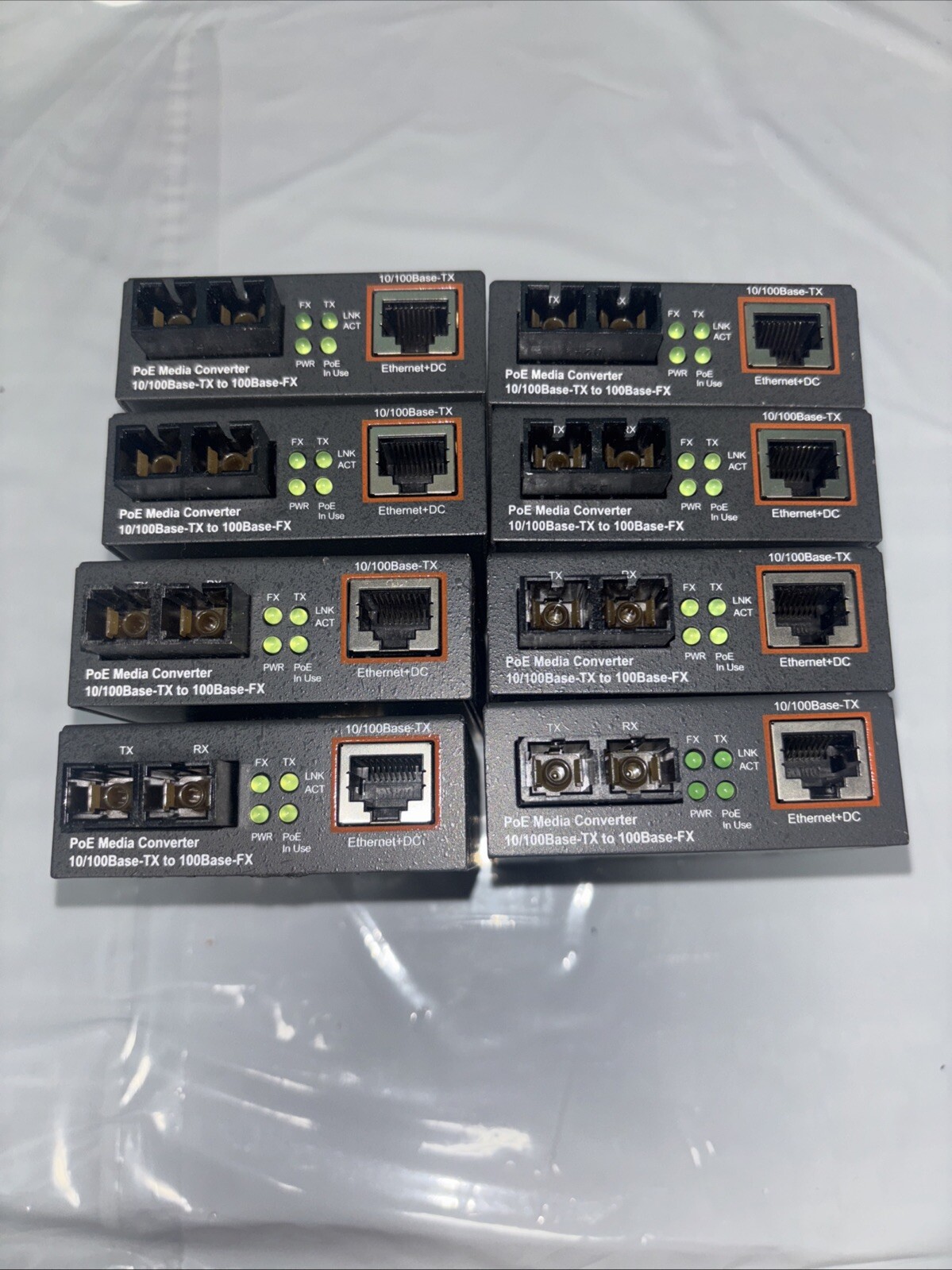 International Fiber Systems MC100FX-TX-POE  Lot If 8 Untested