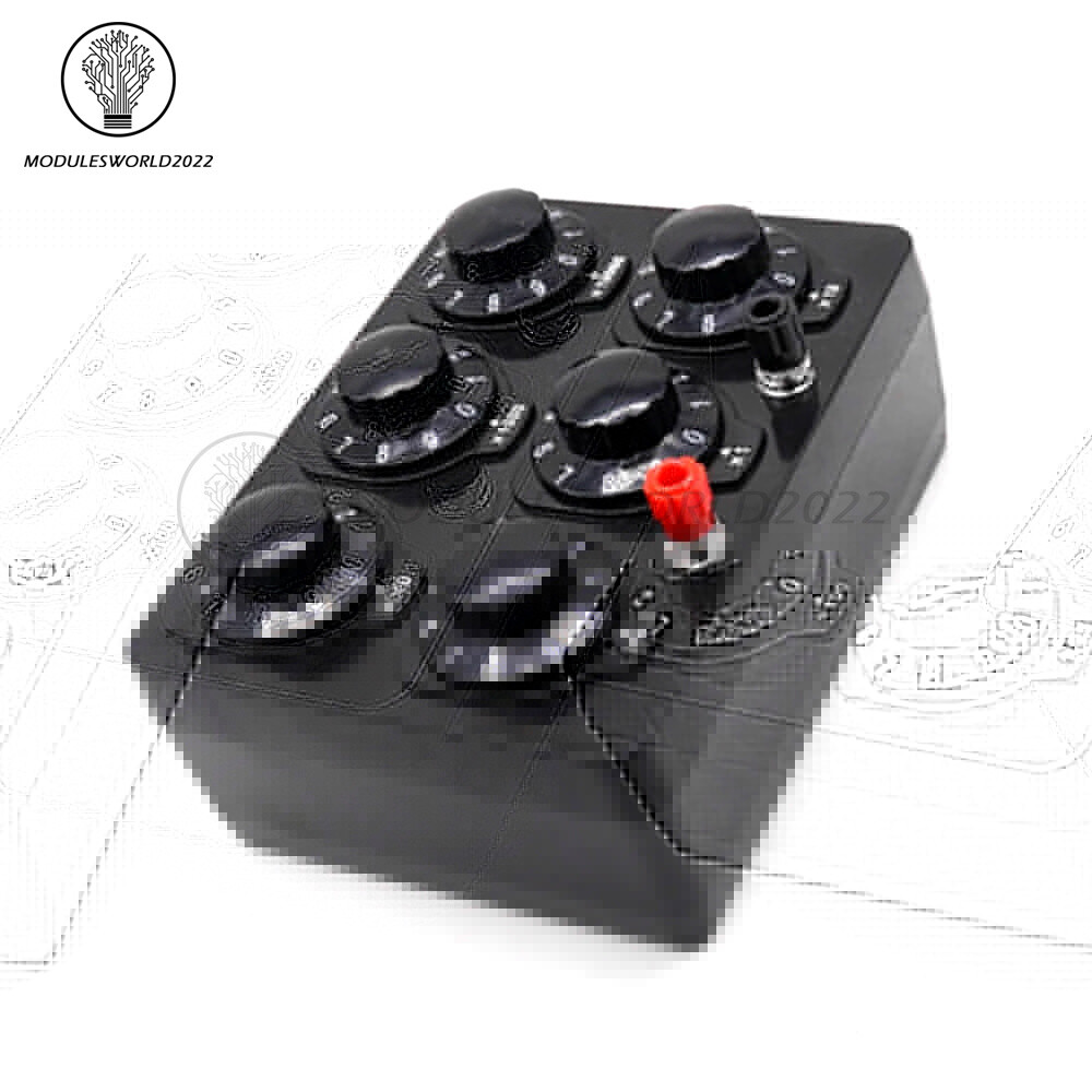 0-99999Ohm 6knobs Simple Resistance Box Resistor Electricity Teaching Instrument