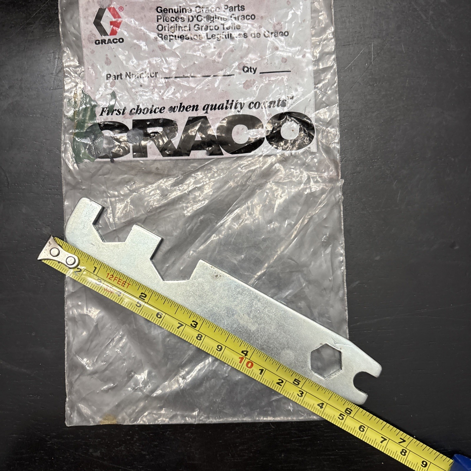 Genuine Graco Airless Paint Sprayer Multi-Tool Gun Wrench Spanner 5-7/8" OEM EUC