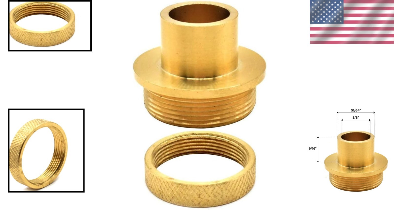 Durable 51/64 Inch Router Template Guide with Secure Lock Nut for Precise Cuts