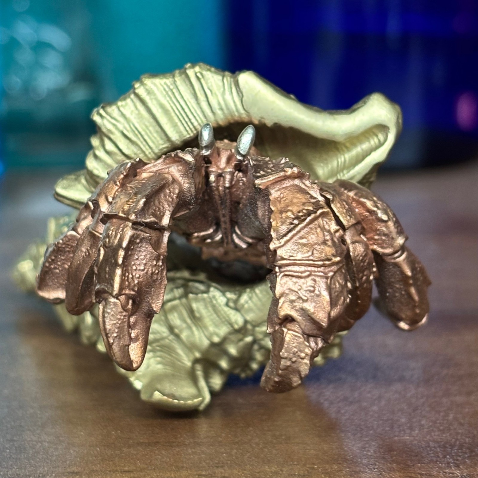 Hermit Crab Bottle Opener, Bronze Copper & 925 Silver, Unique Design Tool