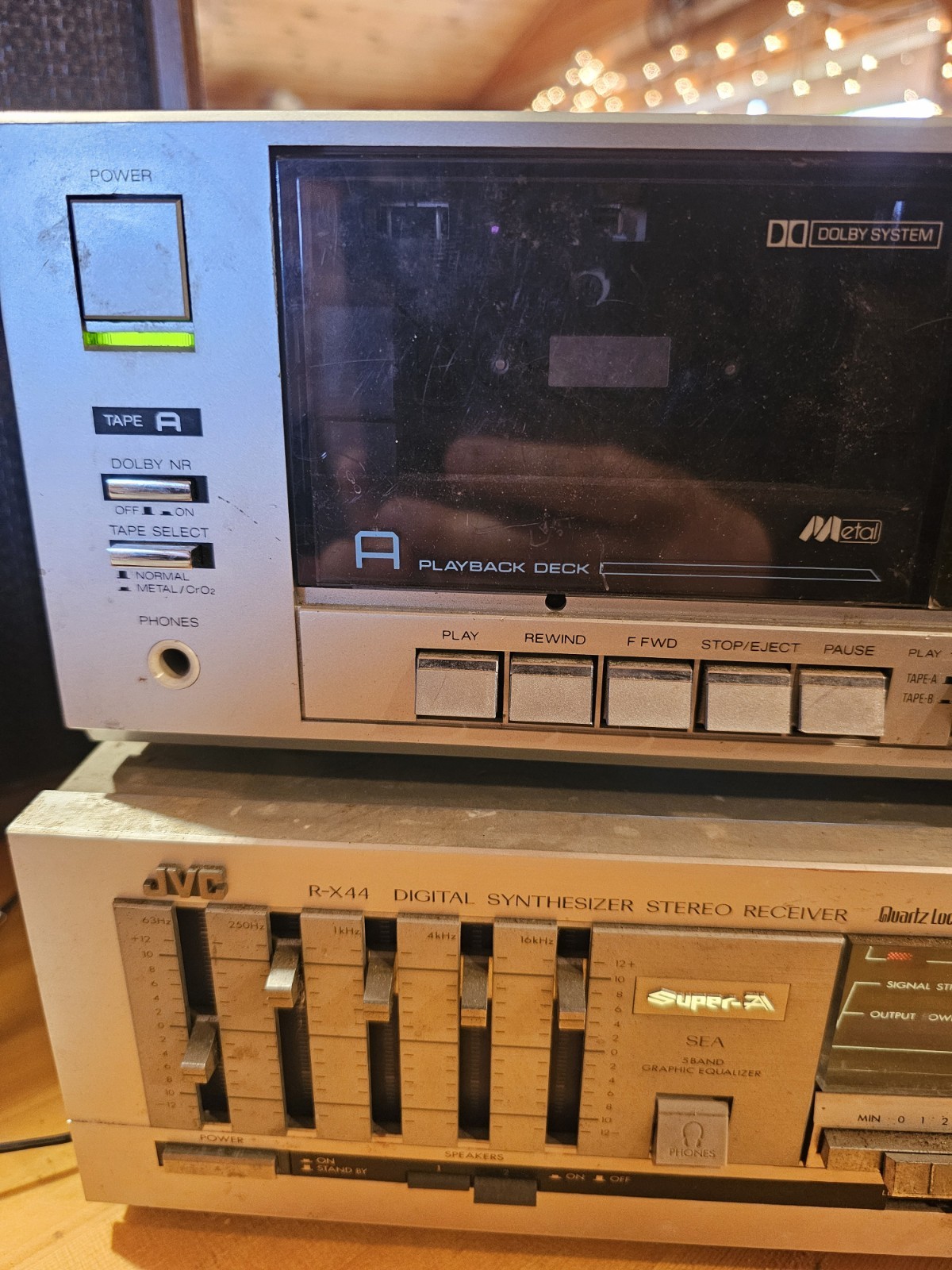 Vintage JVC RX44 Super-A Synthesizer Proformance Cassettedeck Working