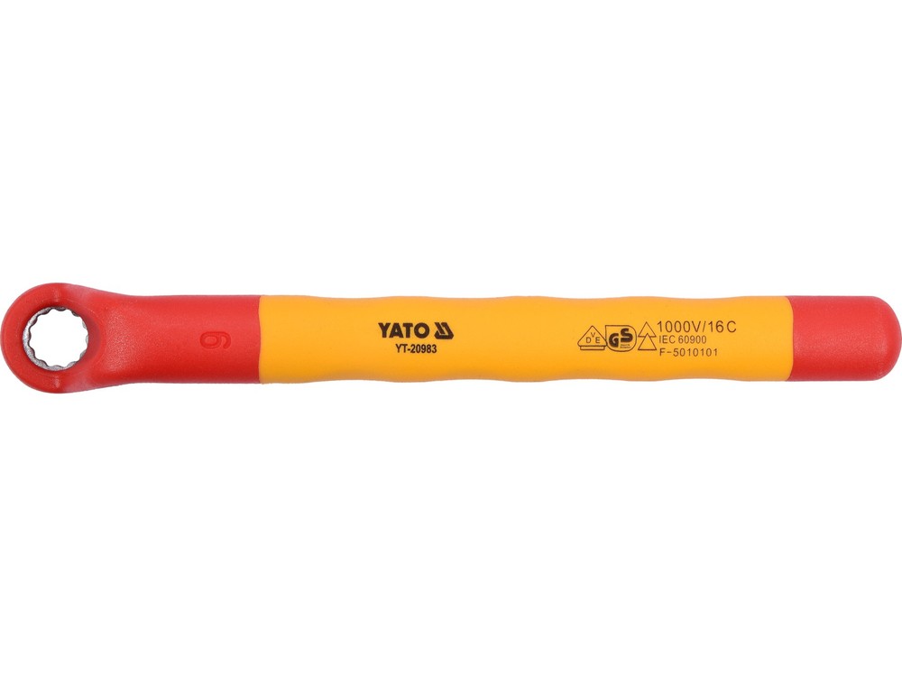 Yato Ring Spanner Fully Insulated 9mm VDE 1000V YT-20983