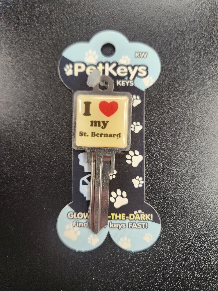 I LOVE MY ST. BERNARD KWIKSET KW1/KW10 KEYBLANK - READ DETAILS BELOW