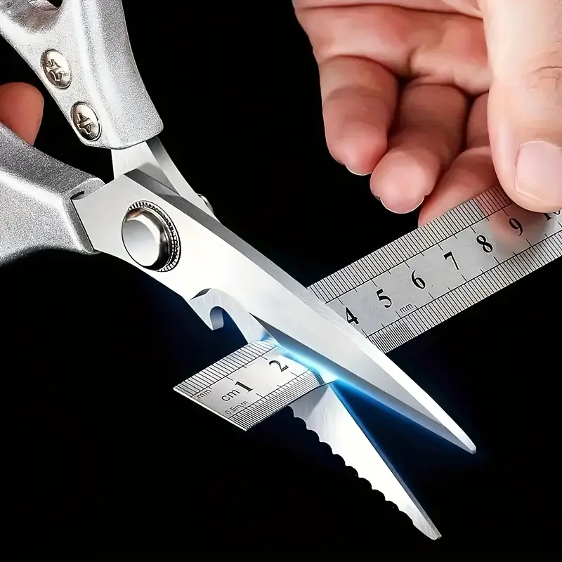 1pc Premium Stainless Steel Kitchen Scissors with Ergonomic Handle