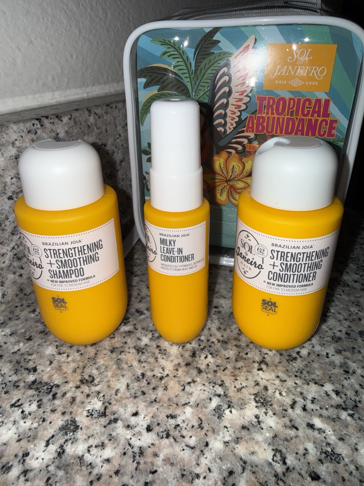 Sol De Janeiro Tropical Abundance Hair Repair Trio Travel Set Jet Set Sulfate