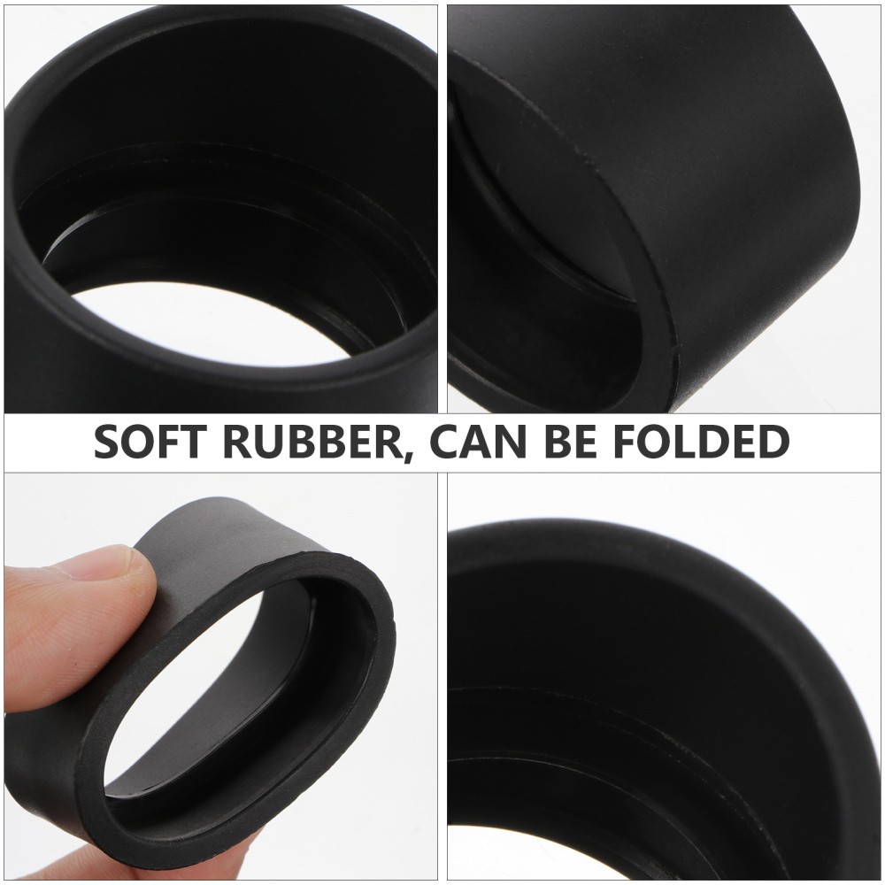 2 Pcs Microscope Goggles Rubber Eye Cup Soft Eyepiece Shield Covers Guards