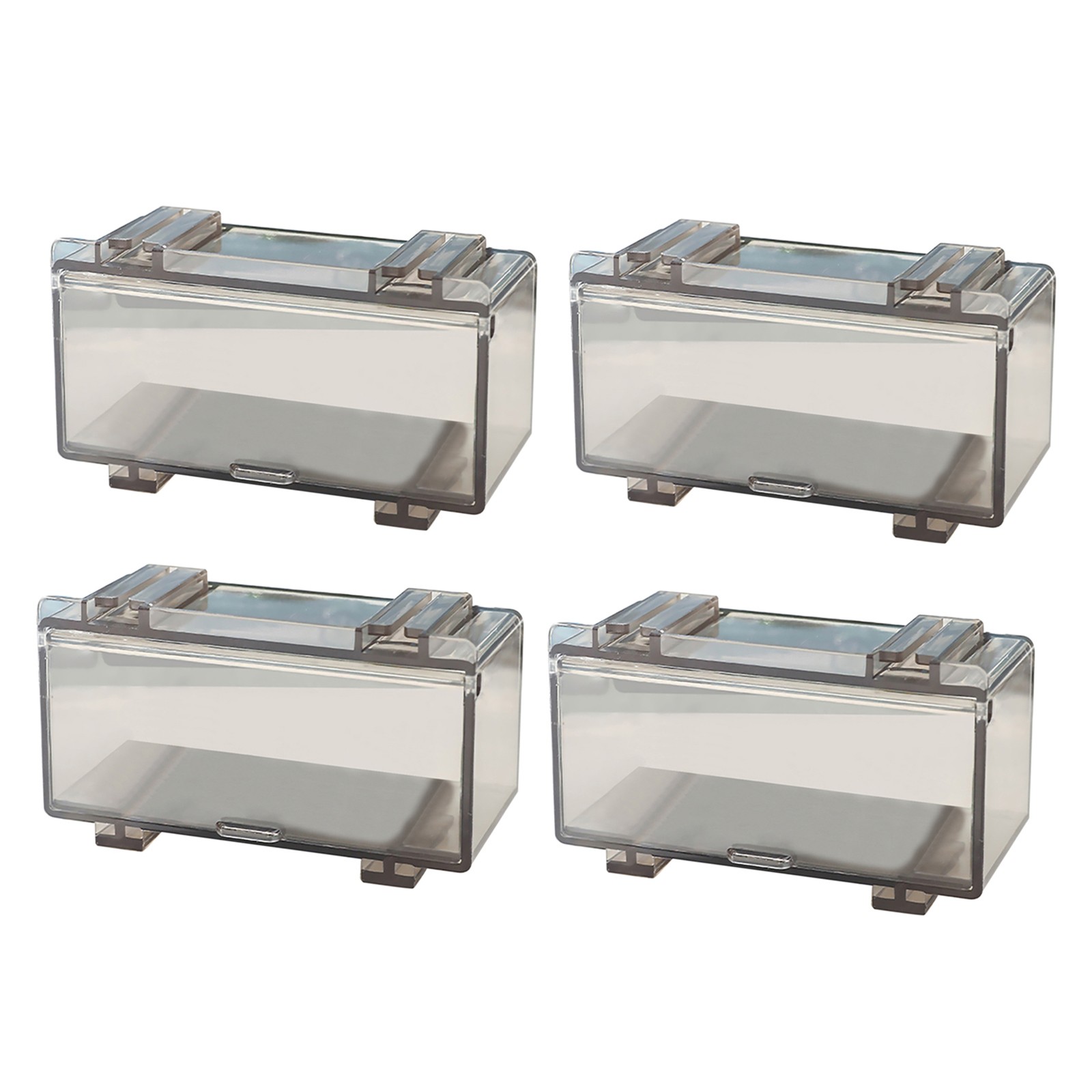 4Pcs/Set 1:64 Car Model Toy Storage Box Model Dustproof Case Acrylic Display n