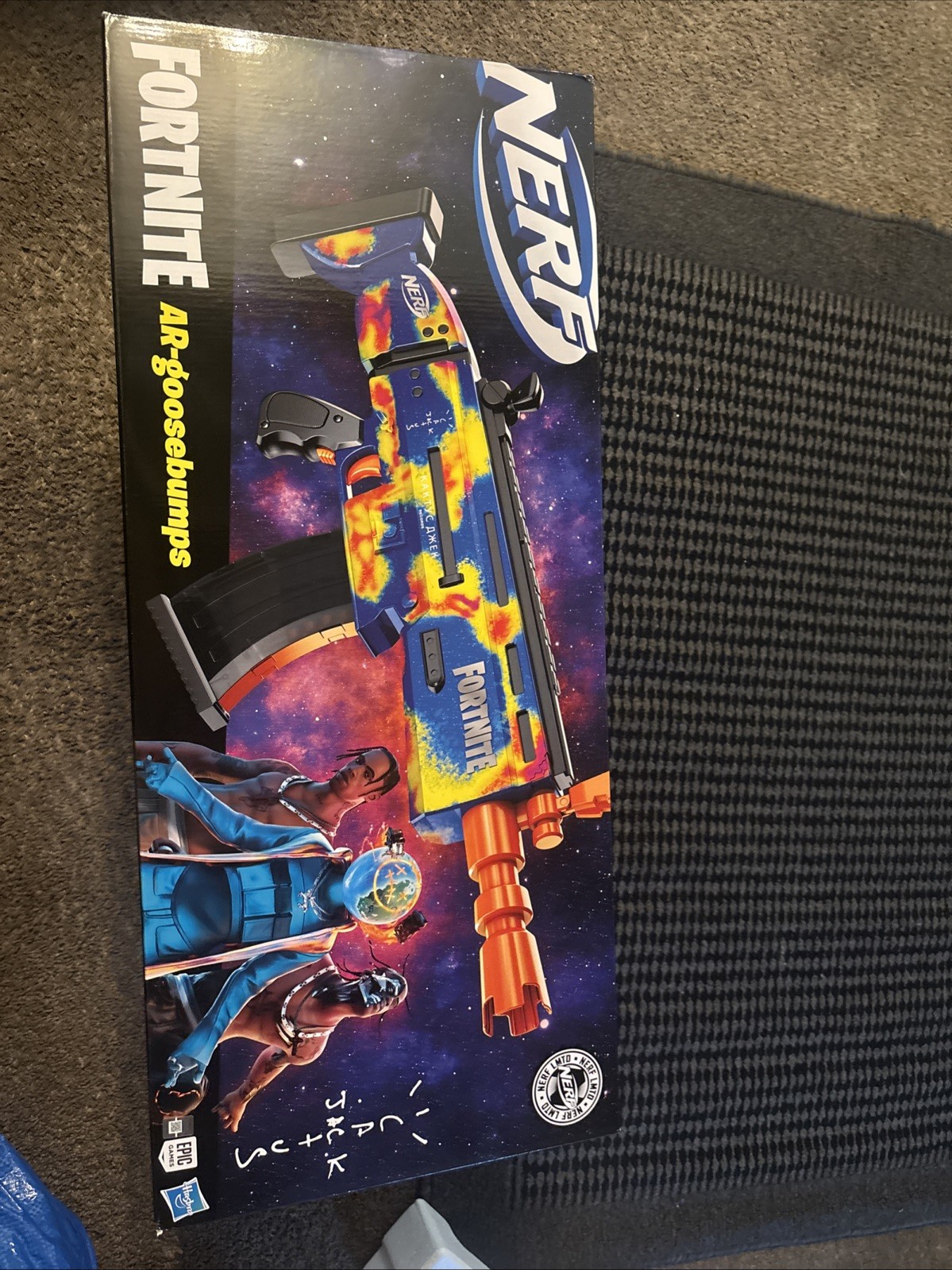 Travis Scott x Fortnite x Cactus Jack AR - Goosebumps Nerf Gun Dart Blaster NEW