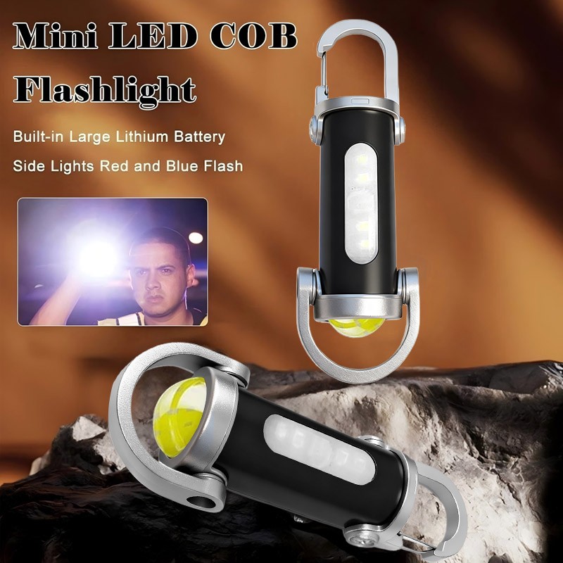 NEW Super Bright LED Mini Flashlight USB Rechargeable Pocket Keychain Torch