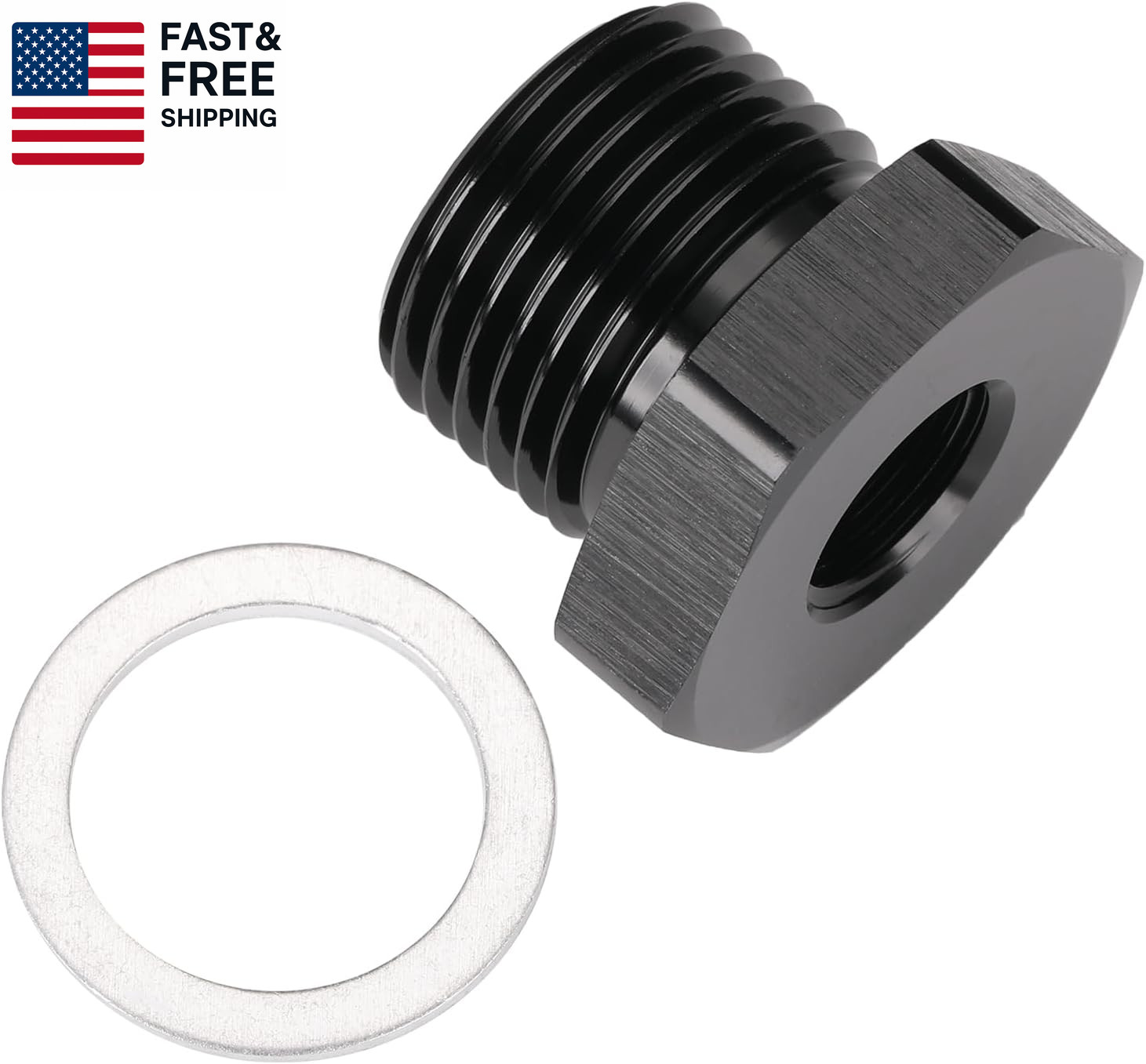 M18X1.5 Male Metric to 1/8 NPT Female Oil Pressure Sensor Adapter Fitting Reduc