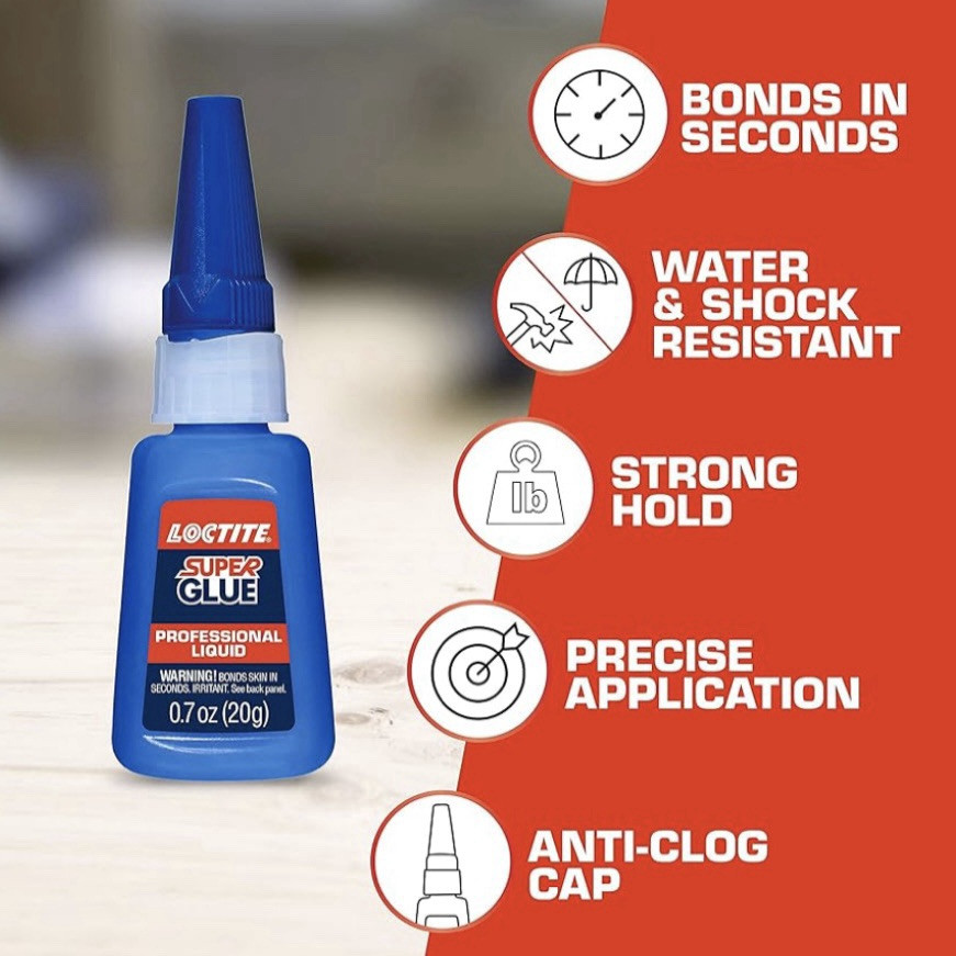**8 PACK** - Loctite 1365882 Liquid Professional Super Glue 20-Gram Bottle