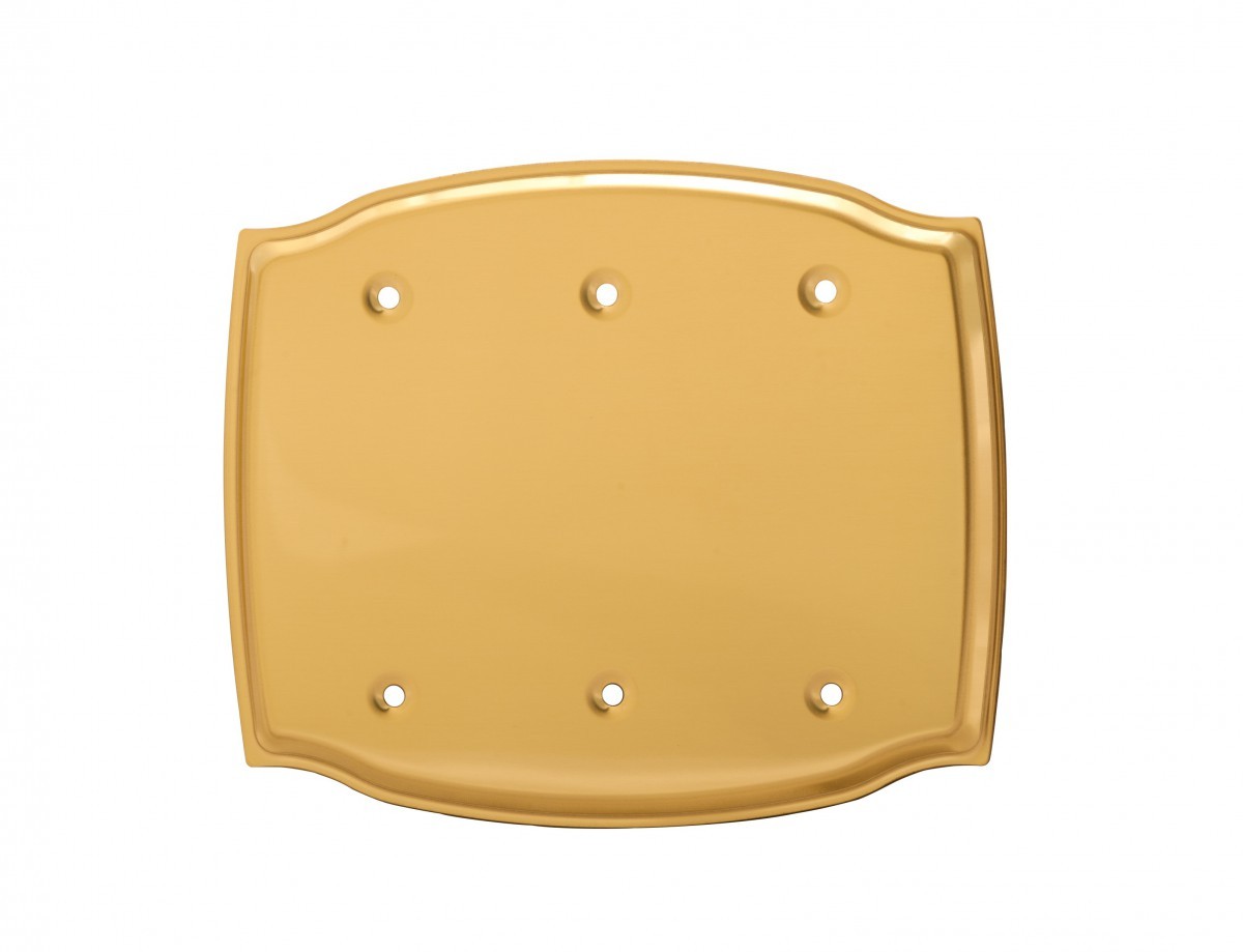 Switchplate Bright Solid Brass Triple Blank | Renovator's Supply