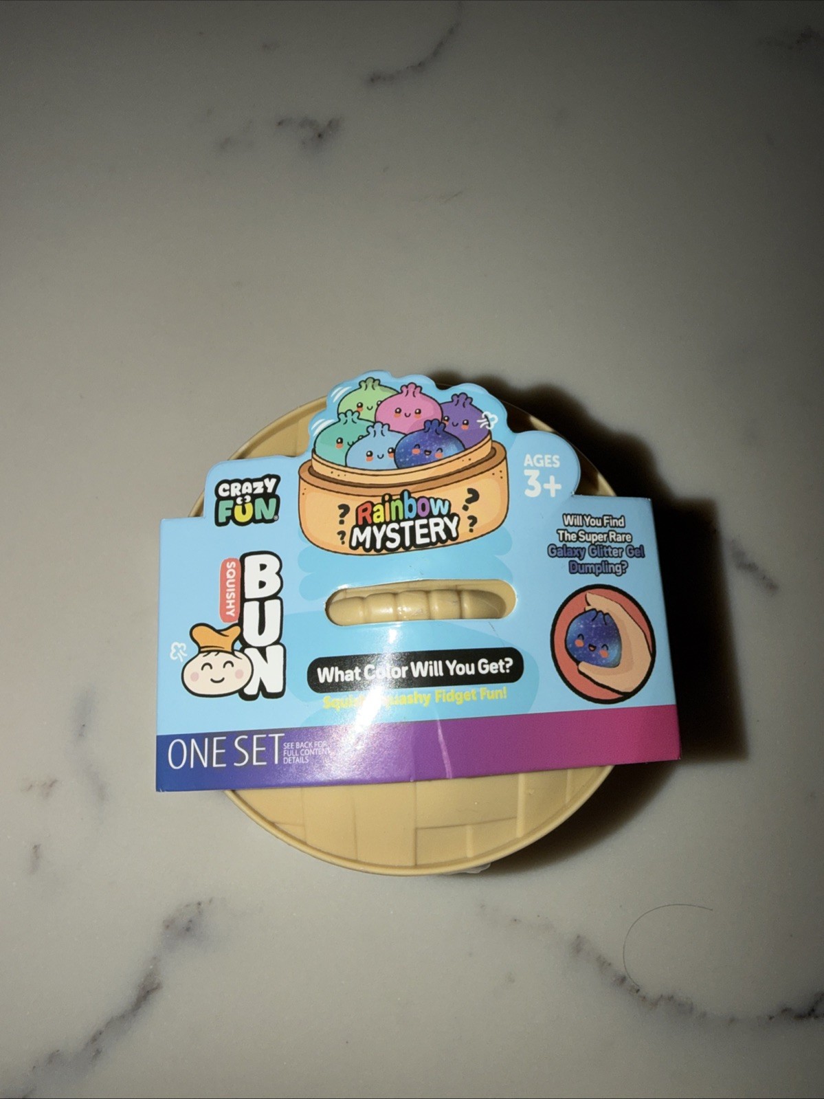 NEW - SINGLE 🌈Crazy Fun Squishy Bun Rainbow Mystery UV Dumpling FACTORY SEALED