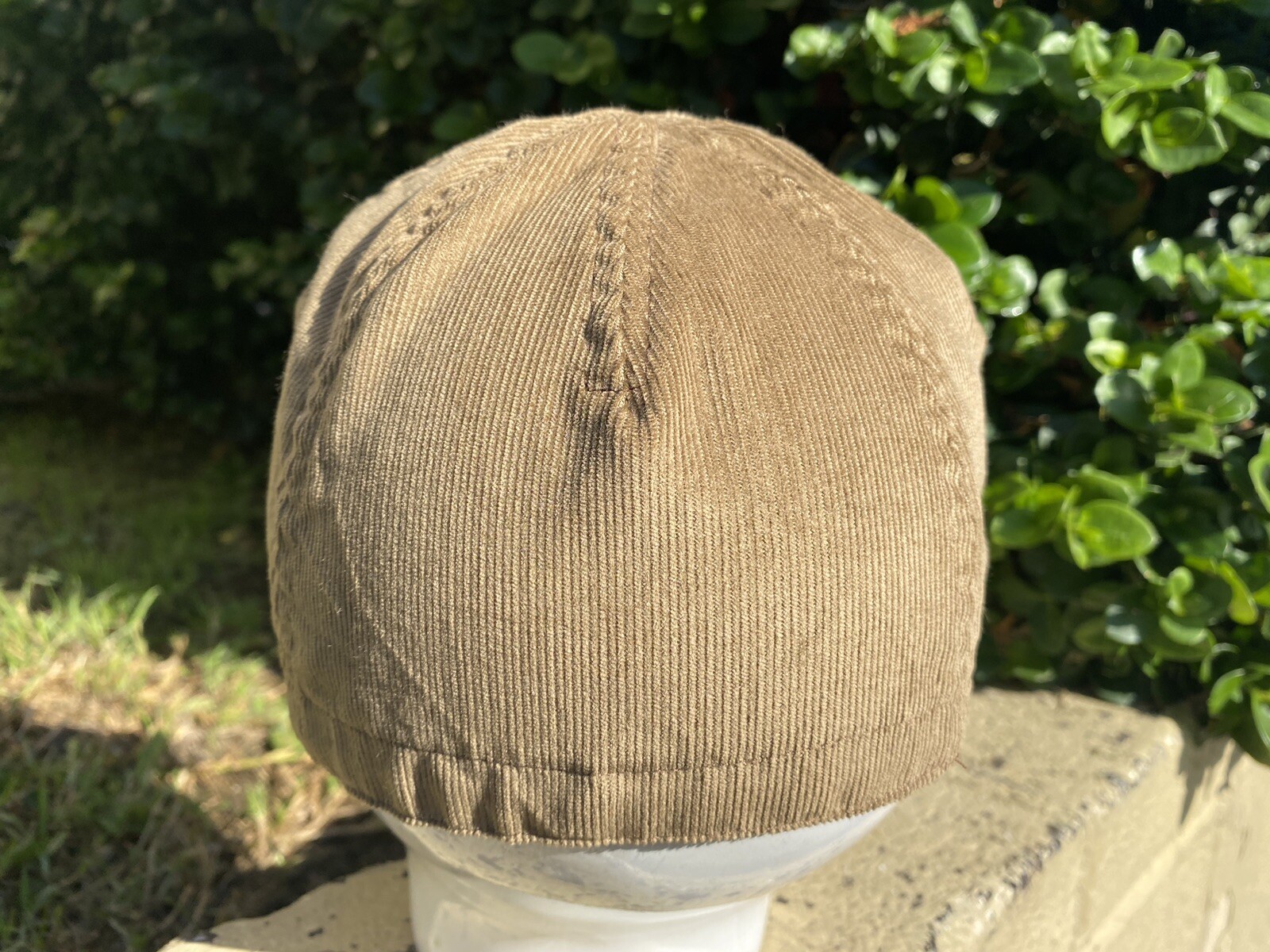 CYCLING CAP 4 PANEL CORDUROY CAMEL COLOR ANY SIZE HANDMADE