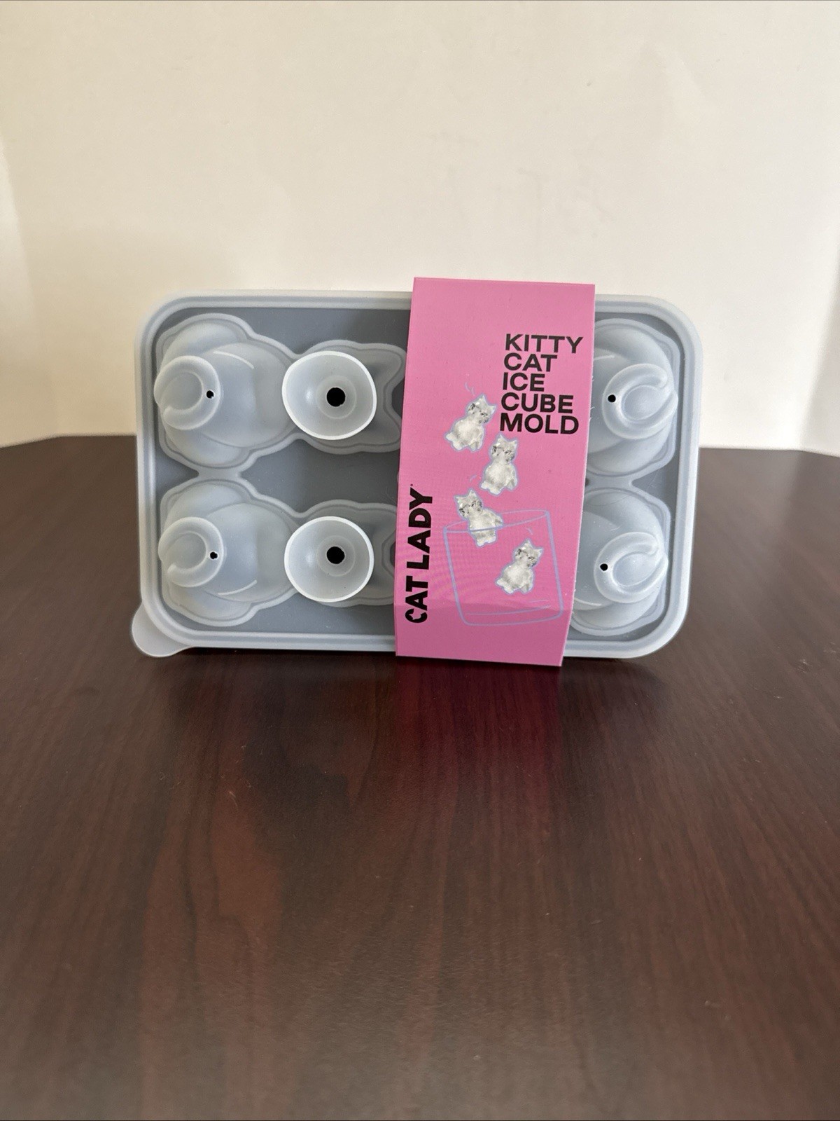 Silicone 3D Kitten Ice Tray for Whiskey, Cocktails & Drinks, Reusable