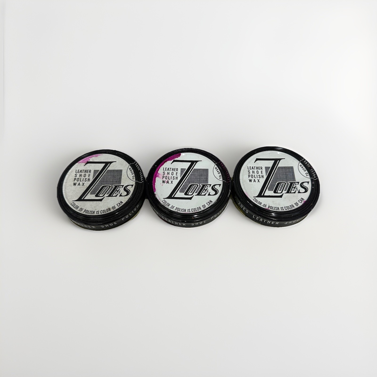Zoes Shoe Polish Wax 3-Pack for Leather & Sports Shoes Shoe Care & Repair