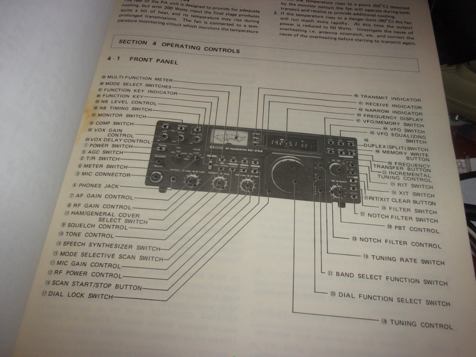 ICOM IC-751 HF All Band Transceiver Instruction Manual
