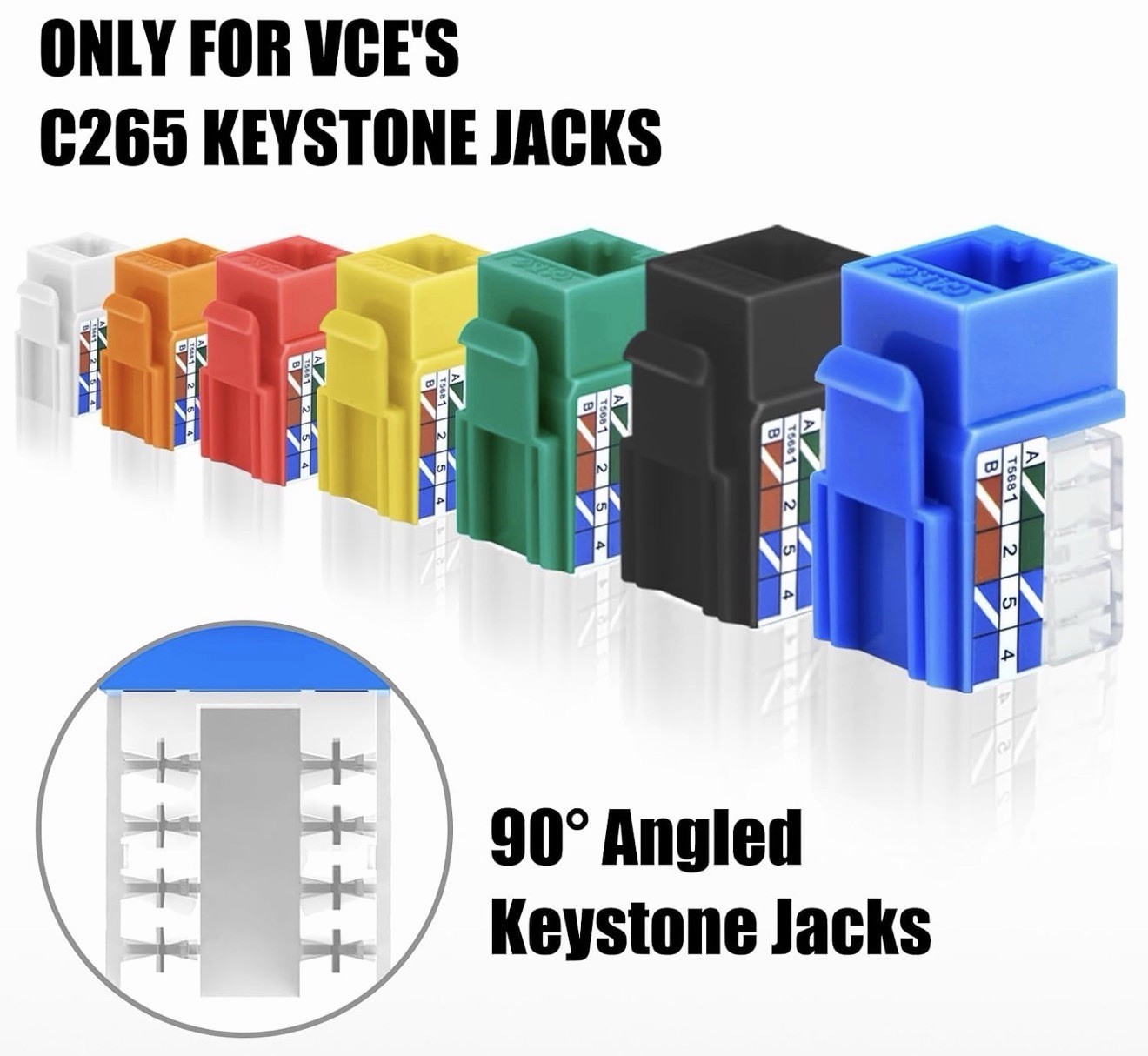 Speed Termination Keystone Tool Only for VCE 90-Degree Keystone Jacks, Cat5e/...