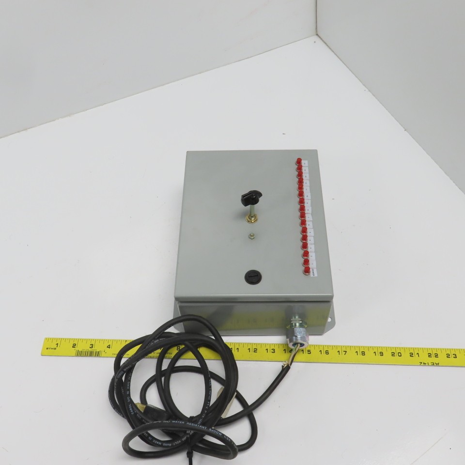 Hammond A-825 10" x 8 x 4" Electrical Enclosure W/ Multiple Pos Rotary Switch
