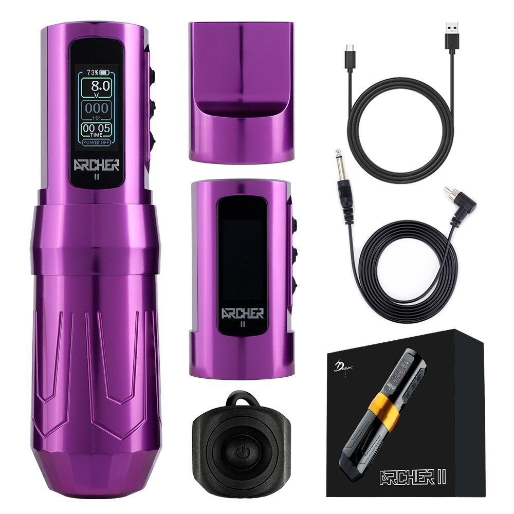 2000mAh Archer 2 Wireless Tattoo Rotary Pen Machine Precise Control Coreless