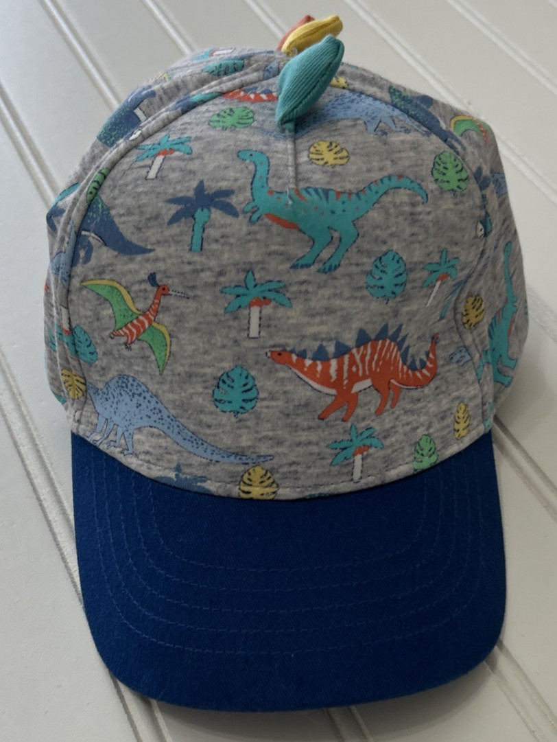 Dinosaur T-Rex Stegosaurus Childrens Cap Hat Childrens Place Cotton Elastic Back
