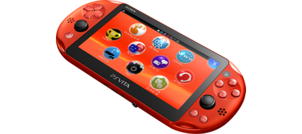 PS Vita Metallic Red PCH 2000 ZA26 Console Charger PSV Slim [CC]