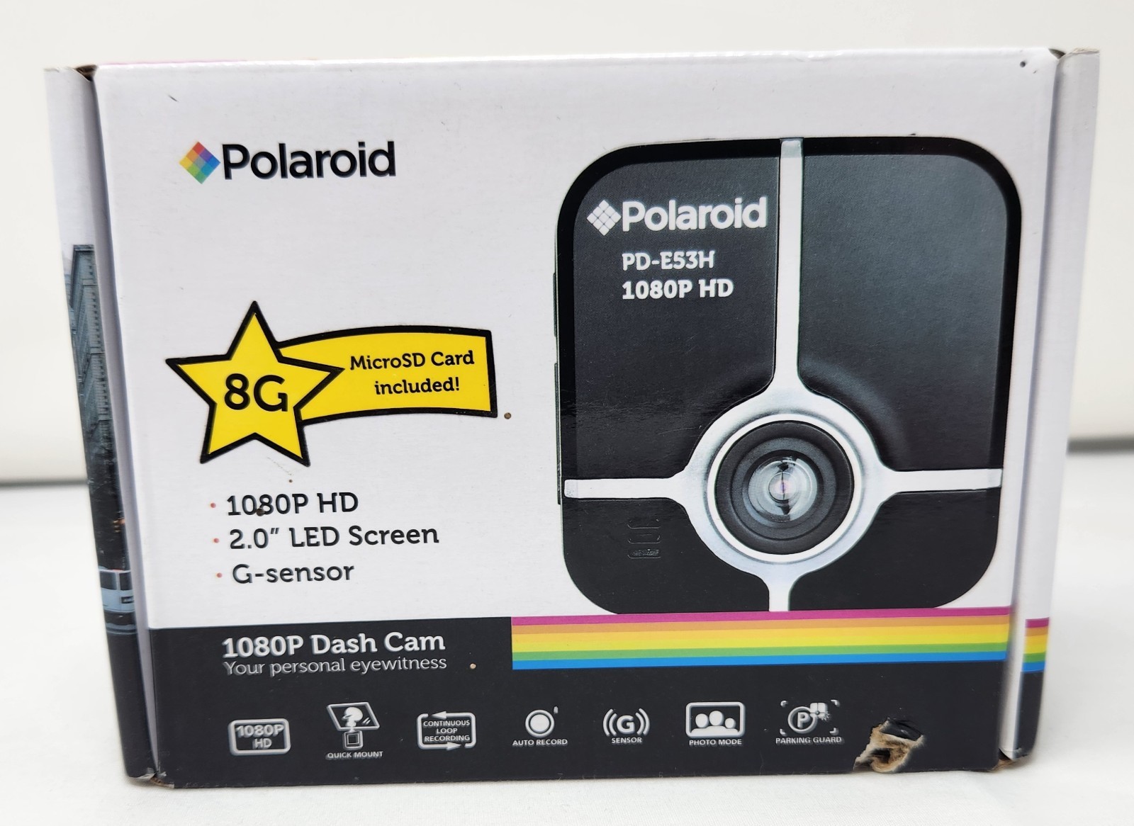 Polaroid PD-E53H 1080p HD Car Dash Cam – New in Box