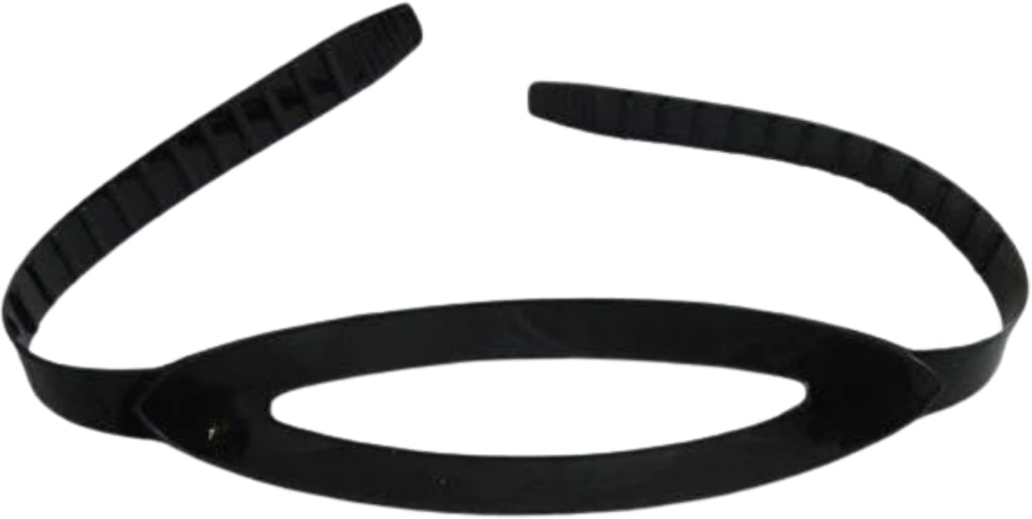 Black Silicone Strap for Diving Masks One Size Durable and Comfortable