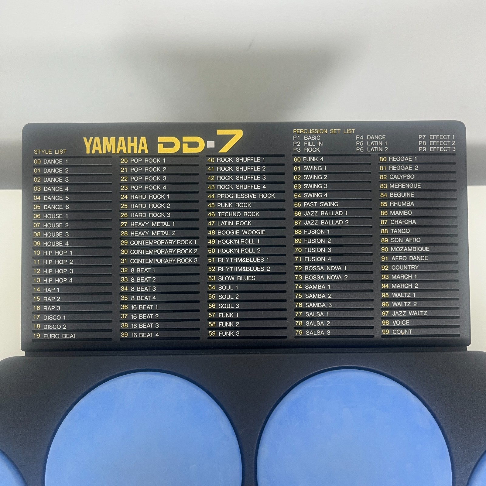 Yamaha DD-7 Super Session Player Digital Percussion Drum Machine, Sticks & Box