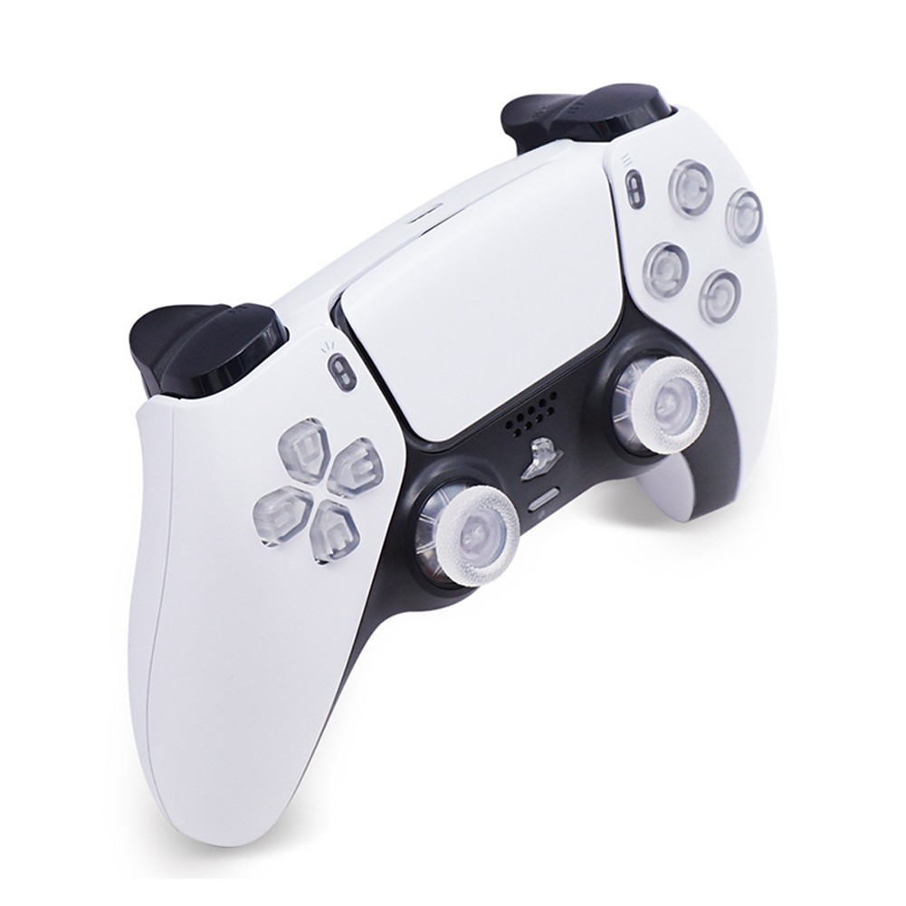 8-Color Luminated D-Pad Thumbsticks LED Face Buttons DIY Kit for PS5 Controller