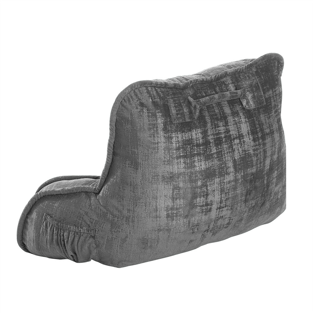 Multi Velvet Backrest Pillow Bed Cushion Support Reading Back Rest Arms Chair