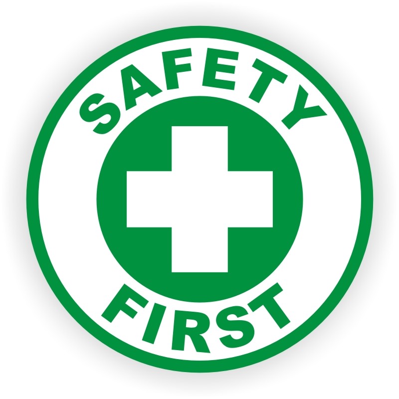 Safety First Hard Hat Sticker | Foreman Laborer Operator Welder Helmet Decal