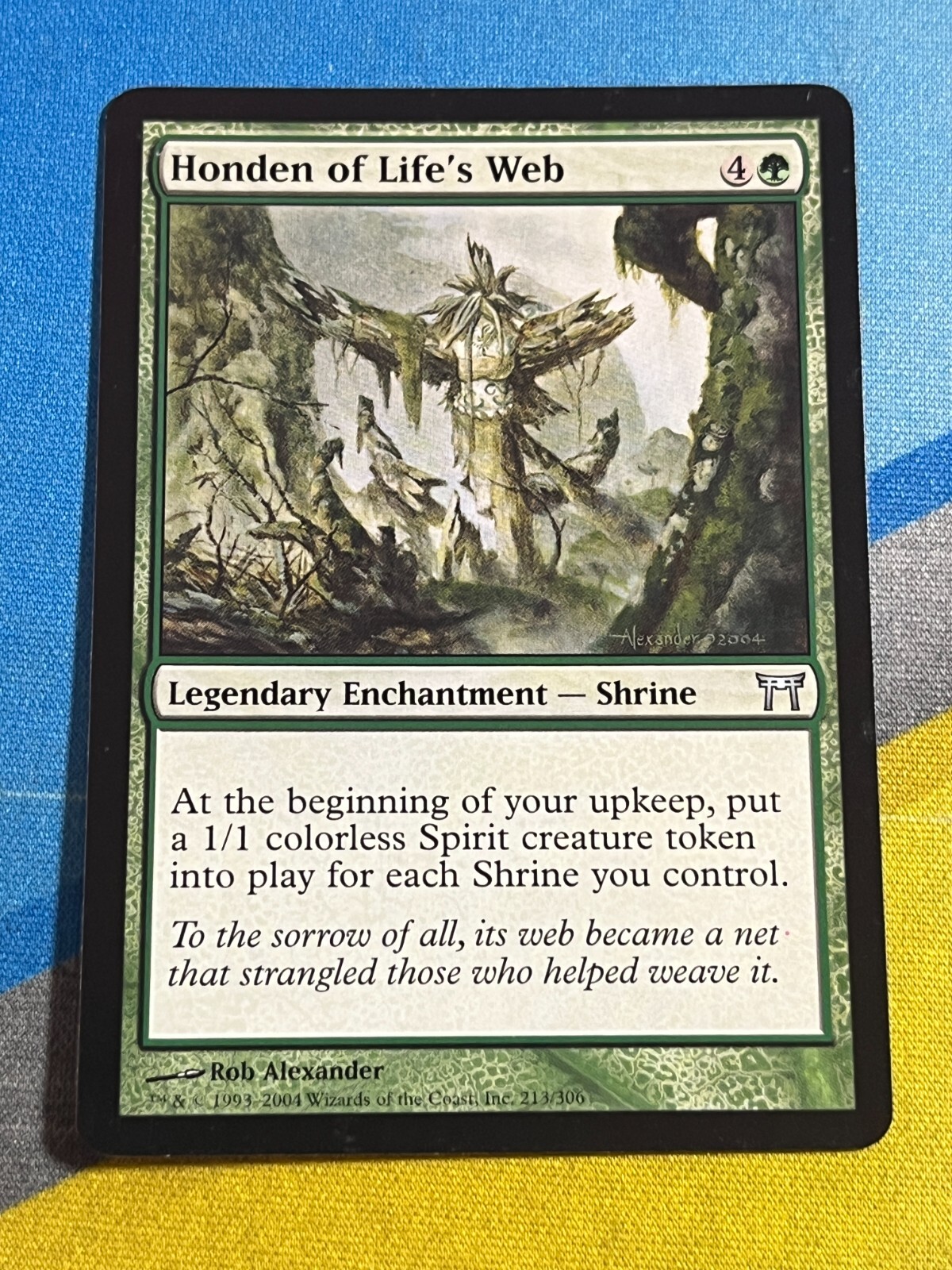 Magic the Gathering MTG Champions of Kamigawa HONDEN OF LIFE'S WEB