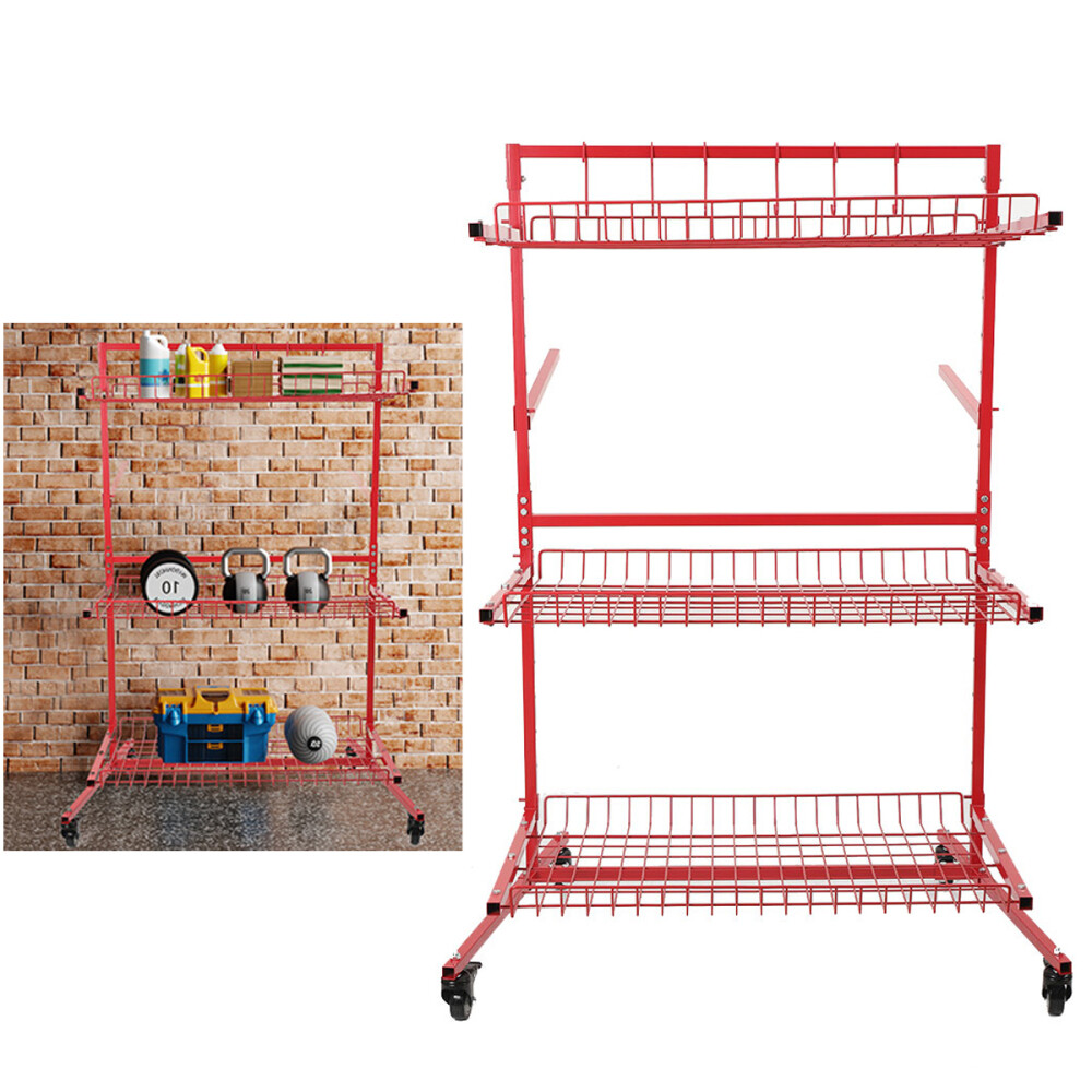 Parts Management Storage Rack Mobile Auto Body Rolling Parts Cart Body Shop Tool