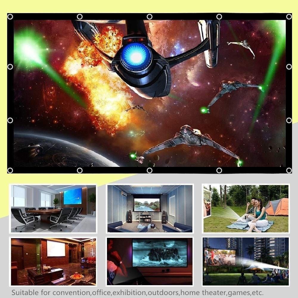 200 Inch 16:9 Foldable Big Size Portable Projector Screen Outdoor