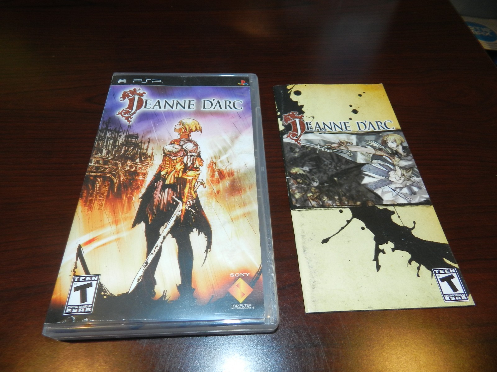 Jeanne d'Arc Sony PSP - Authentic Game Case + Manual Only NO GAME