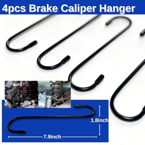 Brake Caliper Piston Compression Tool with 4 Heavy Duty Caliper Hooks and