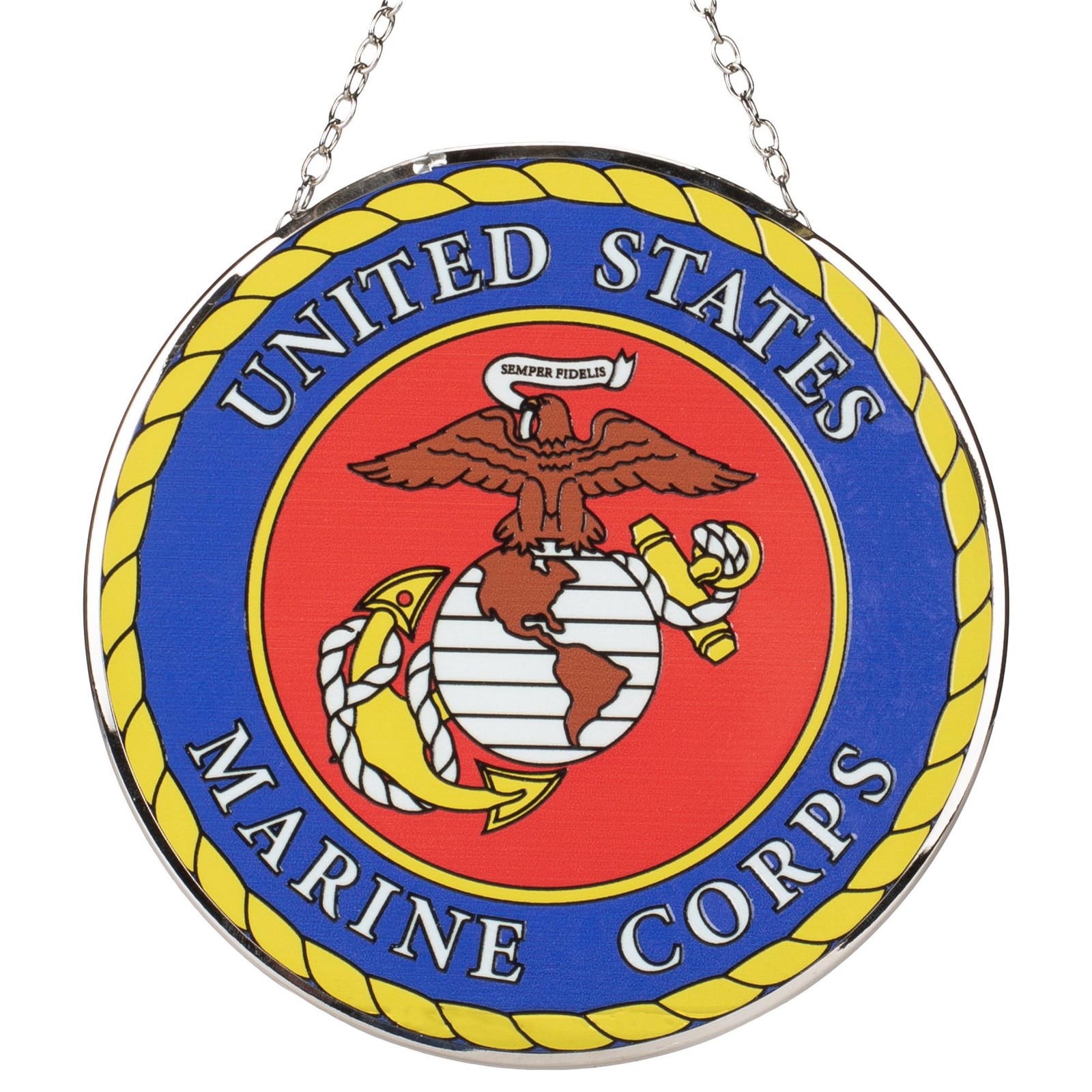 Officially Licensed Military Suncatcher, Marines Emblem