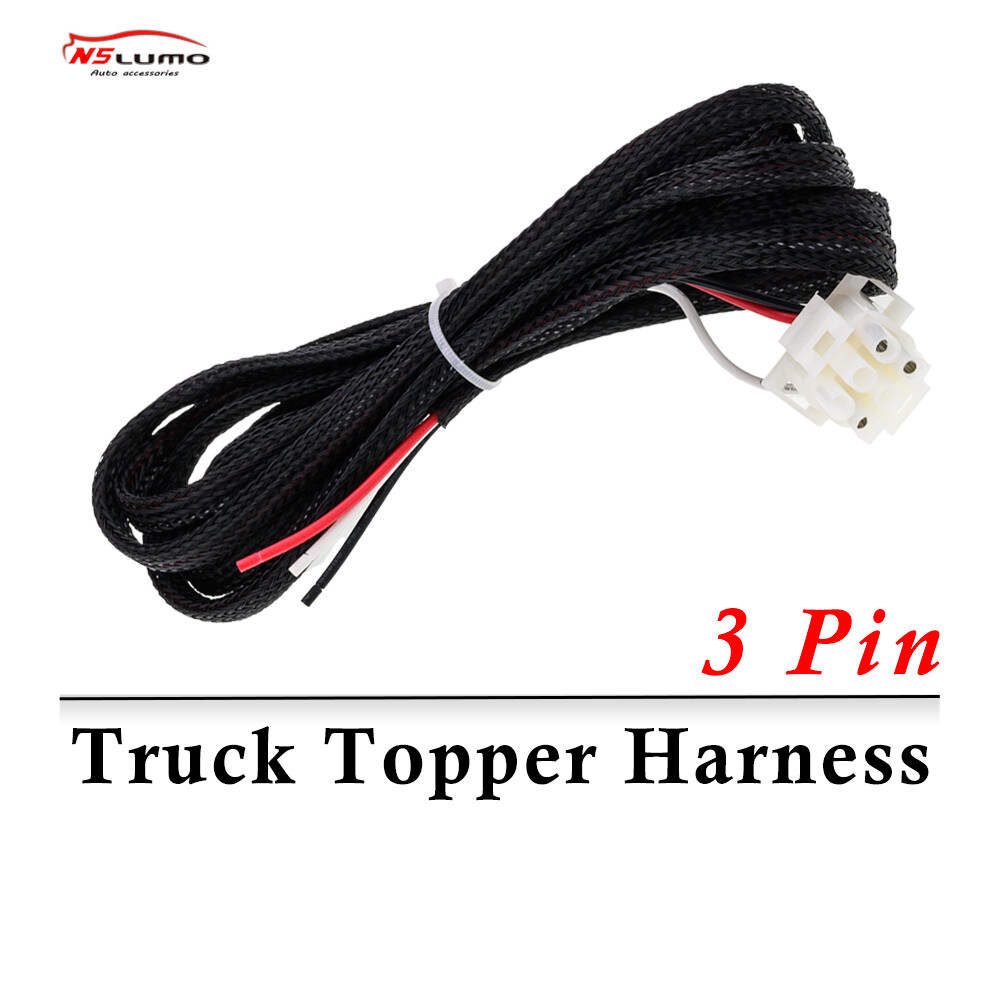 1PCS Leer Pickup Cover Cap Triple Wire Version - 3 Pin Truck Topper Harness