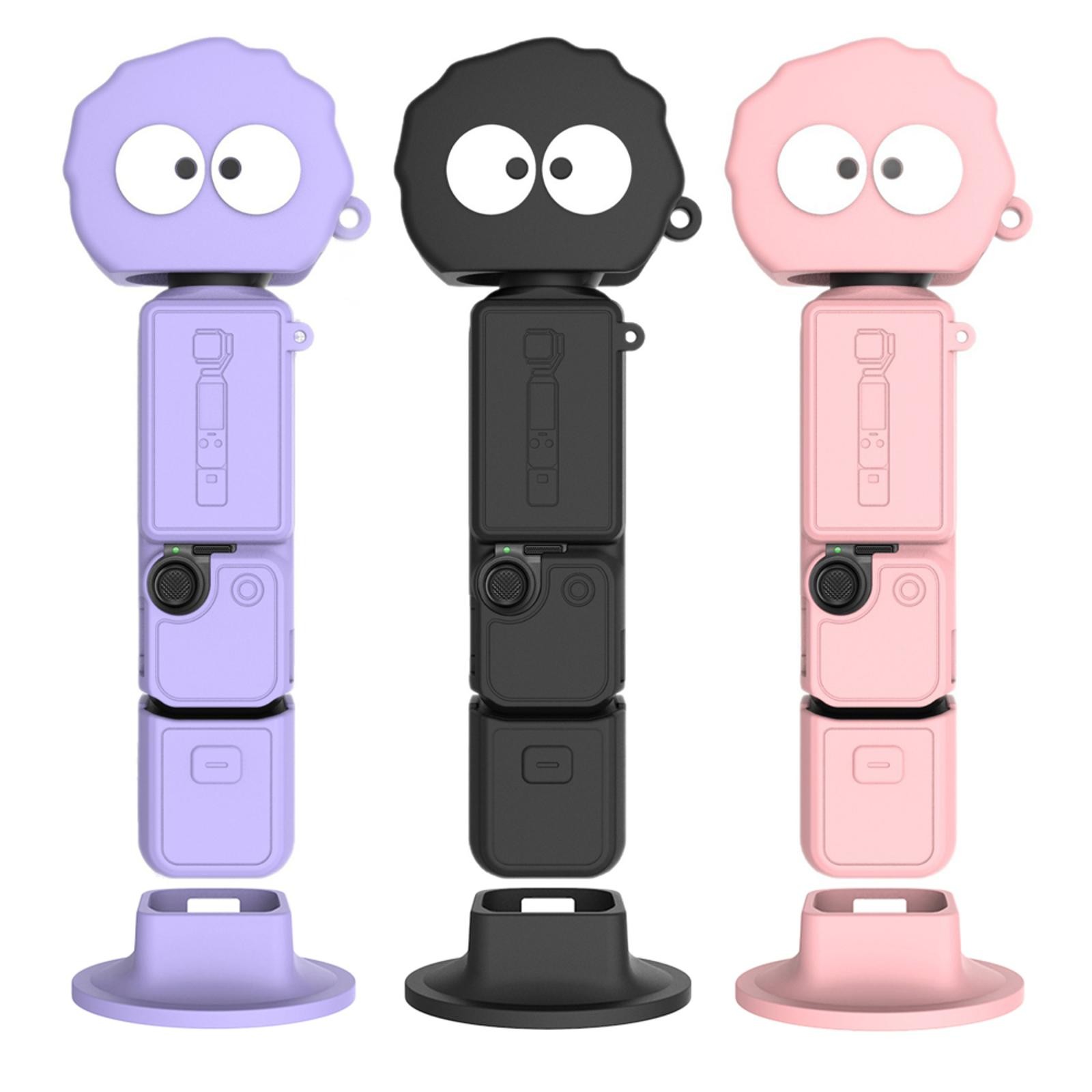 Soft Silicone Case for DJI Pocket 4 with Base Stand and Wrist Strap High Quality