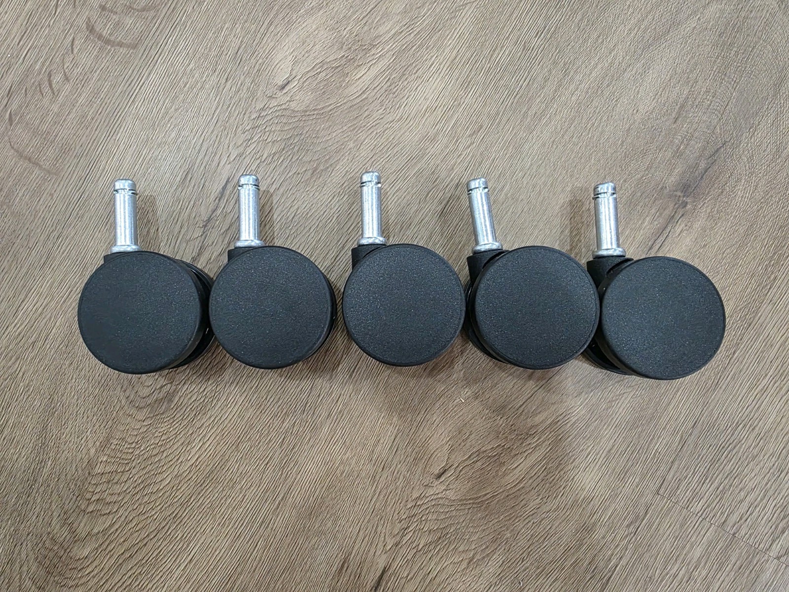 Ofiice Chair Casters Soft Wheel Long Stem 1-3/8 L x 7/16 D For Hard Floors